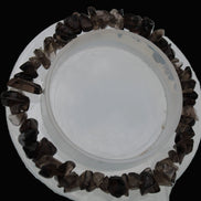 Smoky Quartz chip bracelet 15-17g Rocks and Things Store