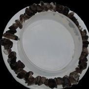 Smoky Quartz chip bracelet 15-17g Rocks and Things Store