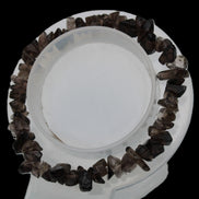 Smoky Quartz chip bracelet 15-17g Rocks and Things Store