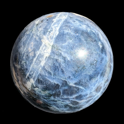 Sodalite sphere 473g Rocks and Things