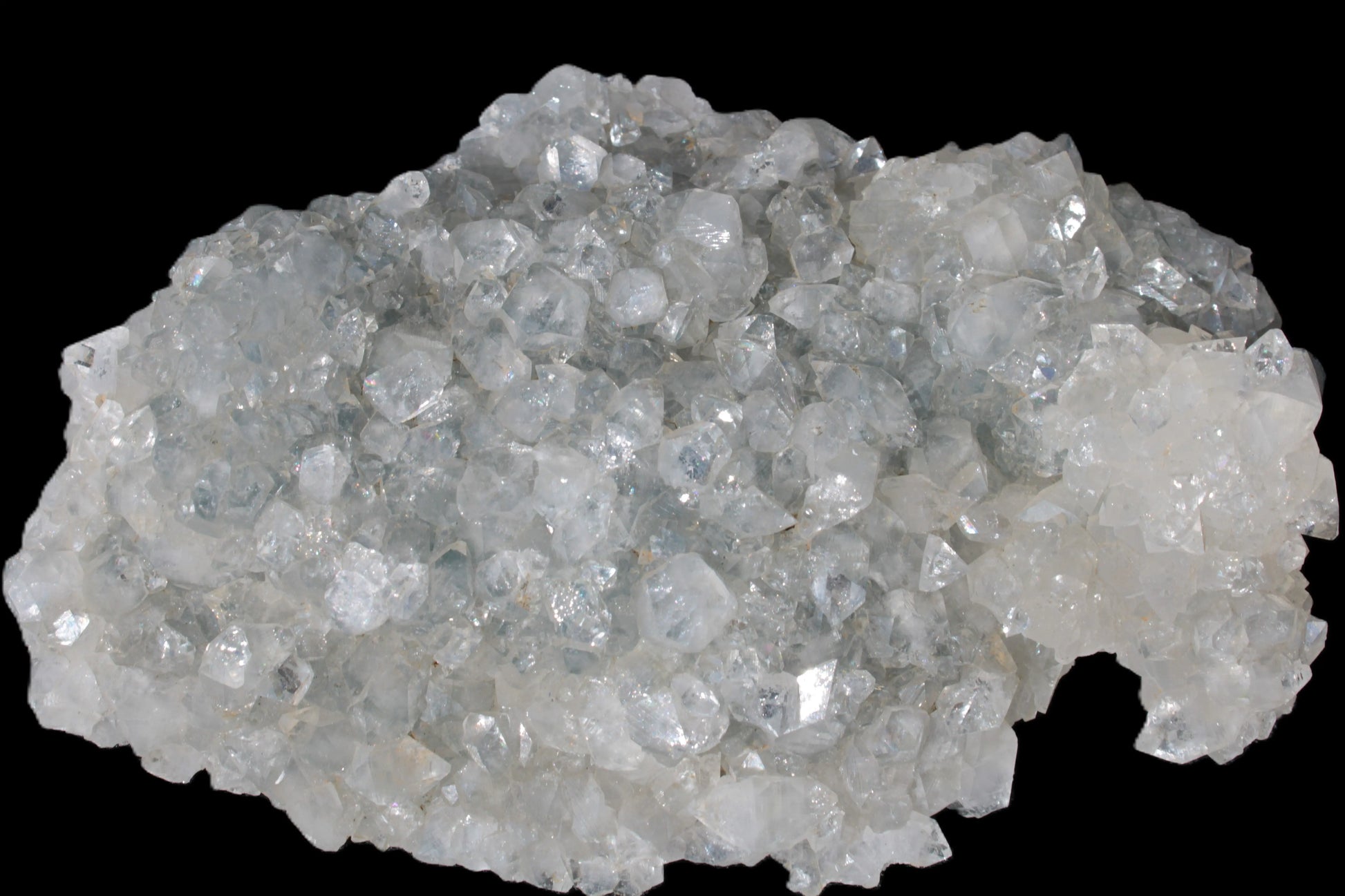 Sparkling Apophyllite cluster 1200g in sunshine, Rocks and Things Store