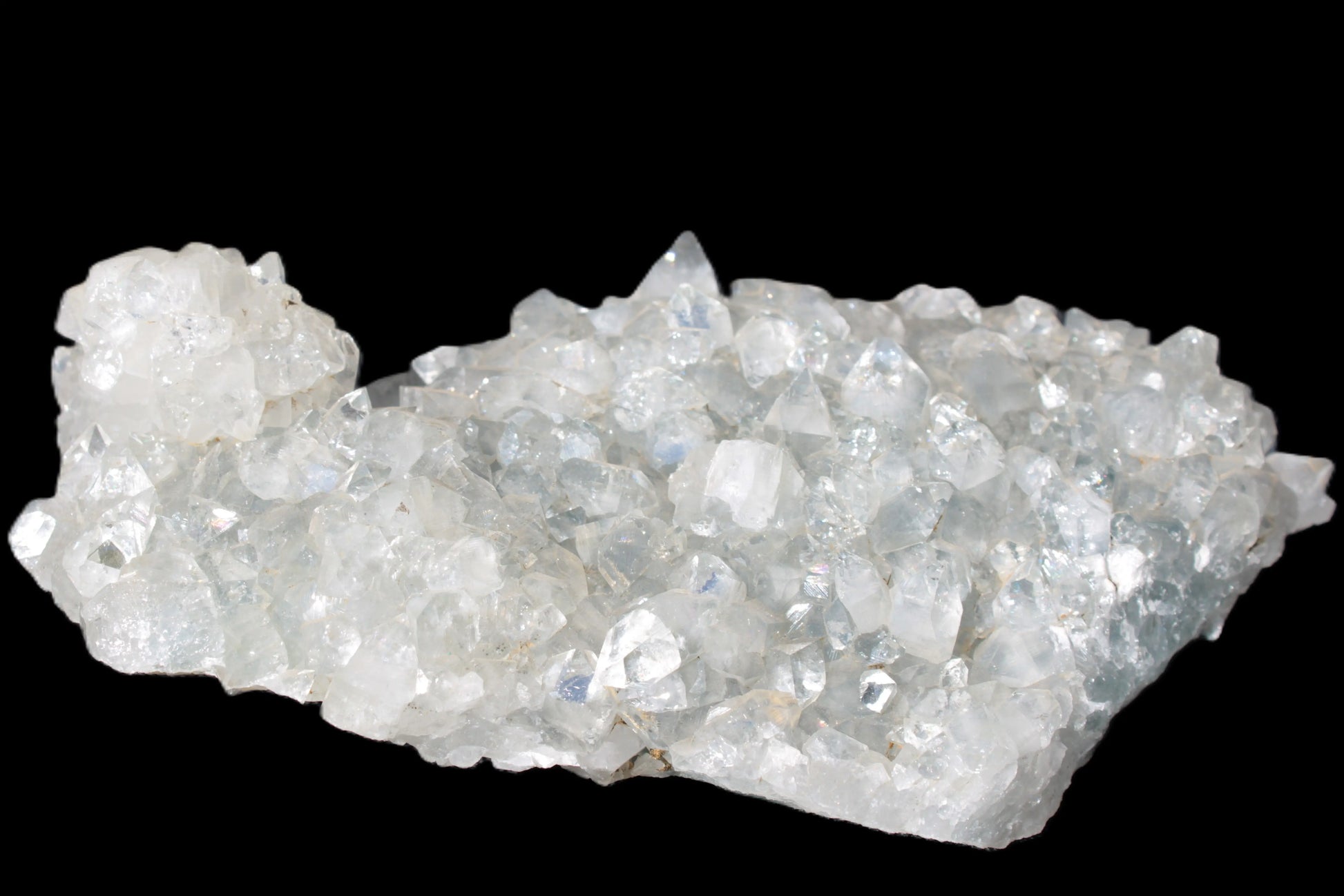 Sparkling Apophyllite cluster 1200g in sunshine, Rocks and Things Store