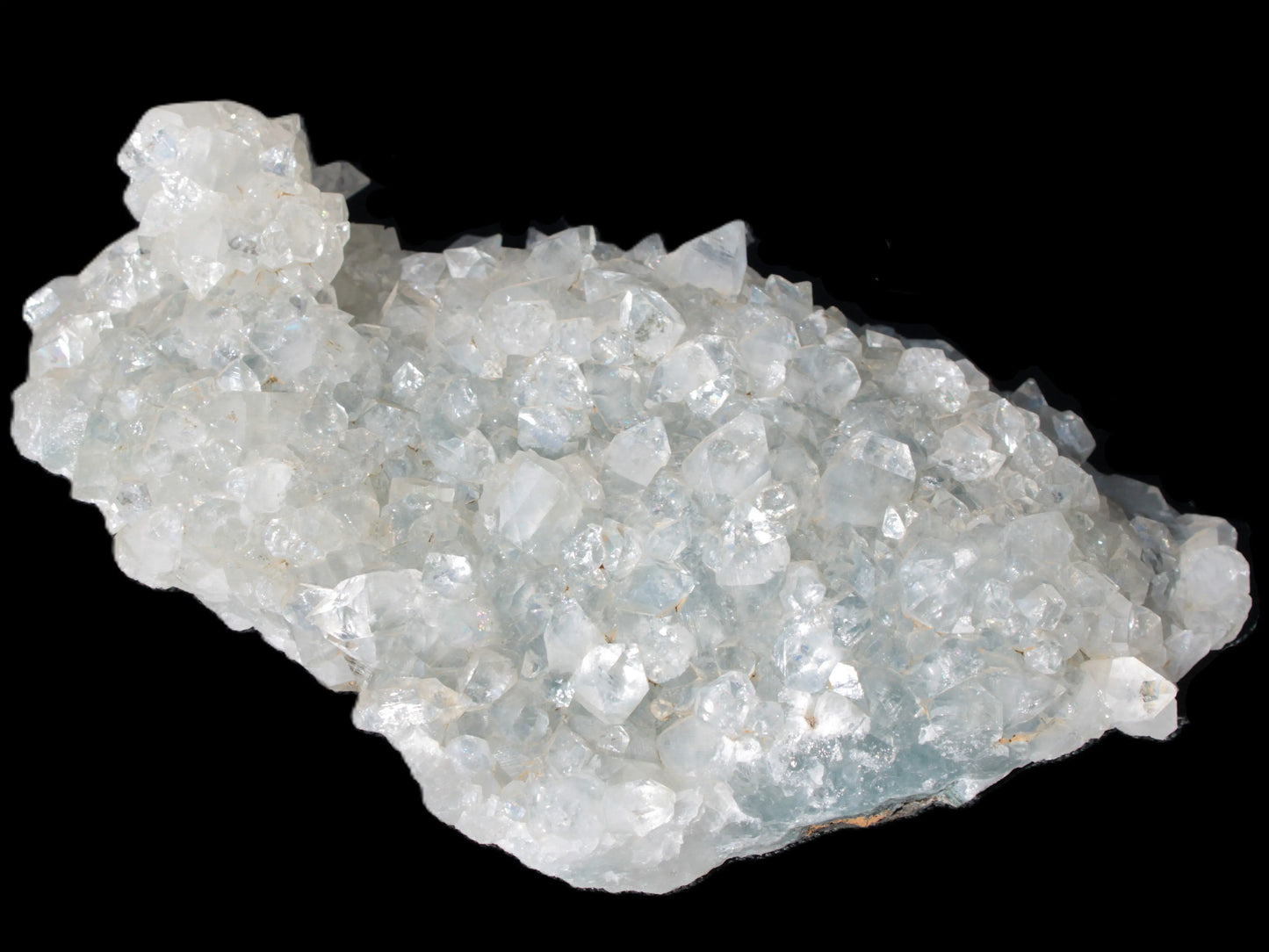 Sparkling Apophyllite cluster 1200g in sunshine, Rocks and Things Store