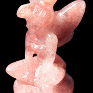 Strawberry Arusha Quartz hand-carved flower faerie 66g Rocks and Things Store