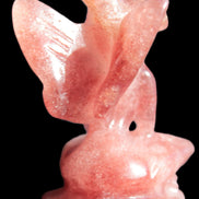 Strawberry Arusha Quartz hand-carved flower faerie 66g Rocks and Things Store