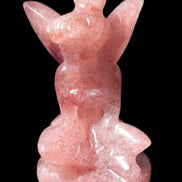 Strawberry Arusha Quartz hand-carved flower faerie 66g Rocks and Things Store