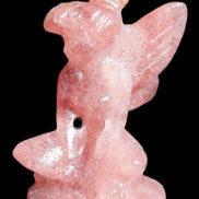 Strawberry Arusha Quartz hand-carved flower faerie 66g Rocks and Things Store