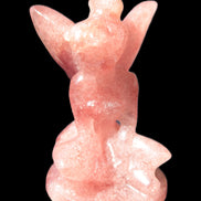 Strawberry Arusha Quartz hand-carved flower faerie 66g Rocks and Things Store