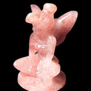 Strawberry Arusha Quartz hand-carved flower faerie 66g Rocks and Things Store