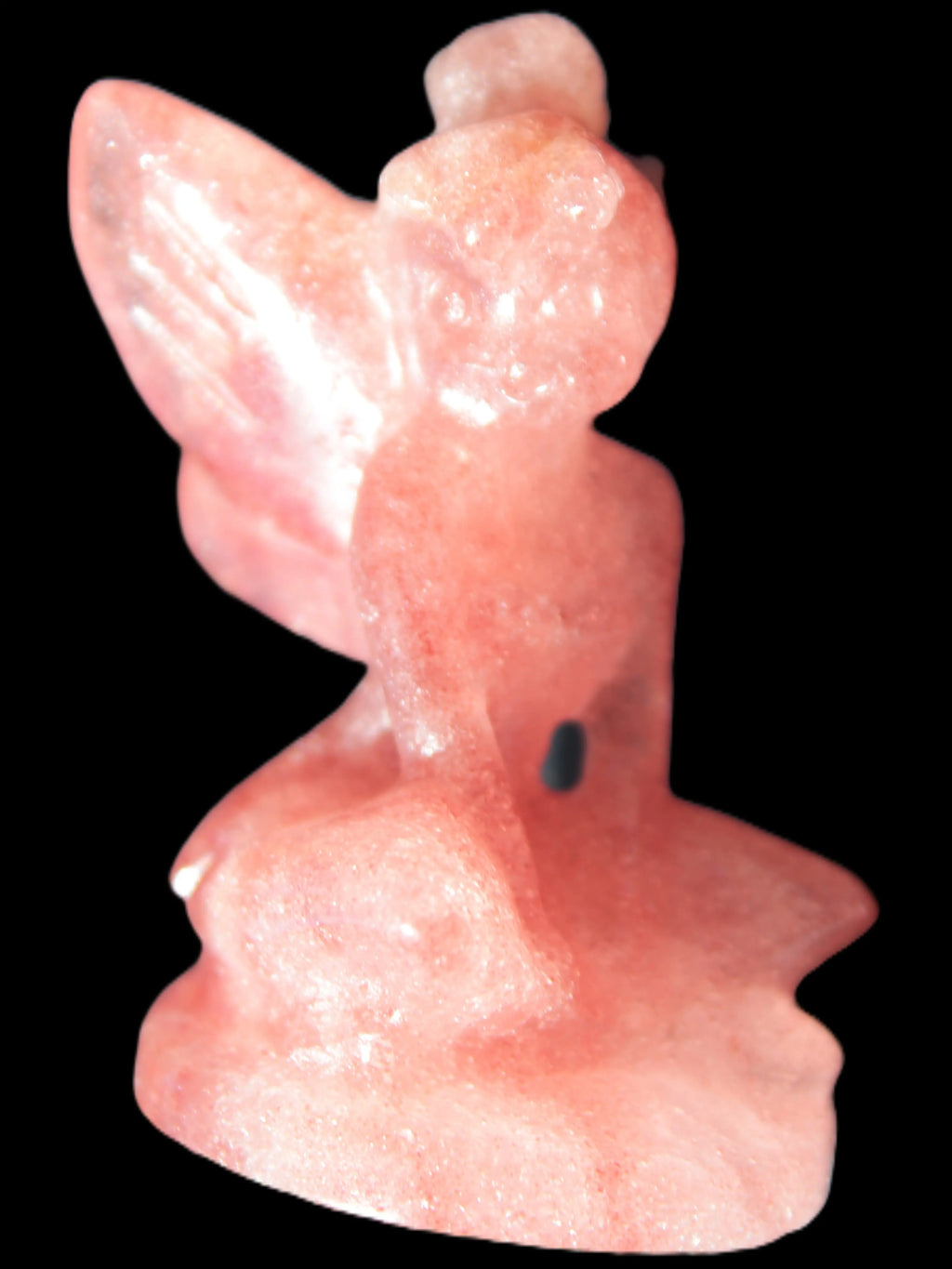 Strawberry Arusha Quartz hand-carved flower faerie 66g Rocks and Things Store