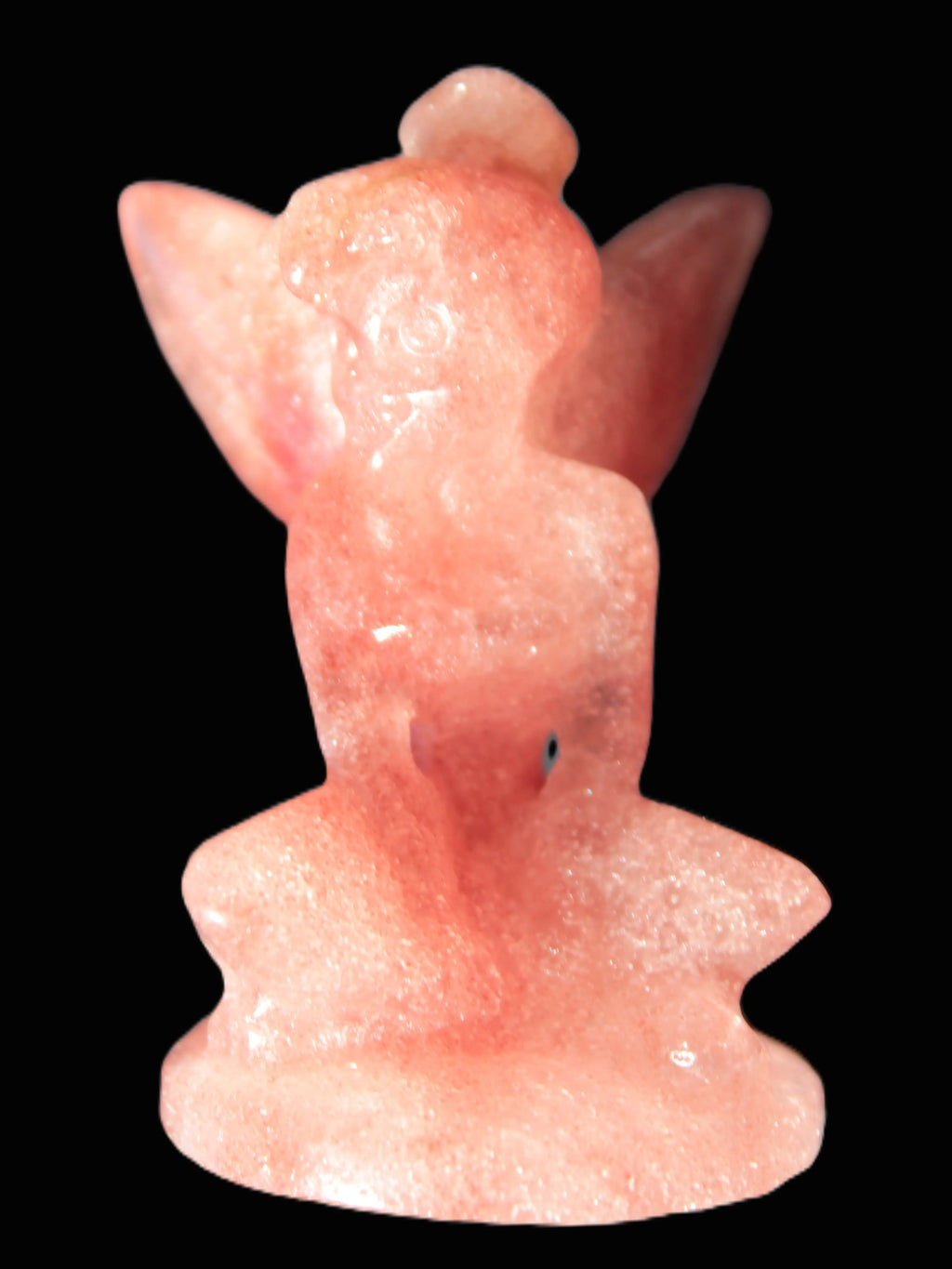 Strawberry Arusha Quartz hand-carved flower faerie 66g Rocks and Things Store