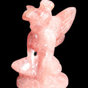Strawberry Arusha Quartz hand-carved flower faerie 66g Rocks and Things Store