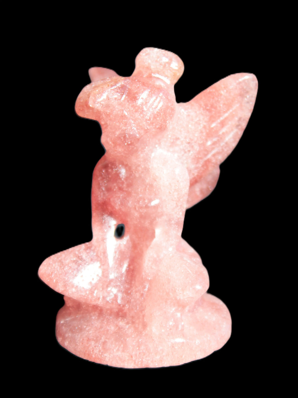 Strawberry Arusha Quartz hand-carved flower faerie 66g Rocks and Things Store