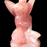 Strawberry Arusha Quartz hand-carved flower faerie 66g Rocks and Things Store