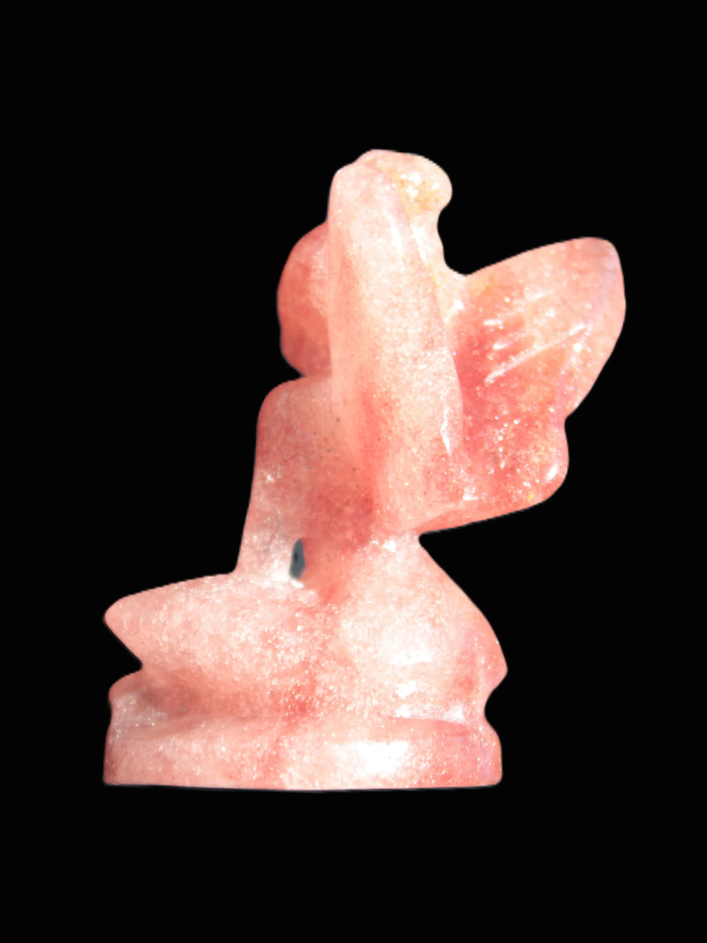 Strawberry Arusha Quartz hand-carved flower faerie 66g Rocks and Things Store