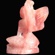 Strawberry Arusha Quartz hand-carved flower faerie 66g Rocks and Things Store