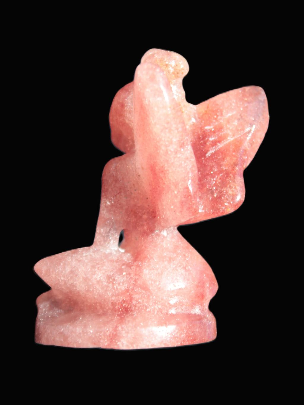 Strawberry Arusha Quartz hand-carved flower faerie 66g Rocks and Things Store