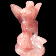 Strawberry Arusha Quartz hand-carved flower faerie 66g Rocks and Things Store