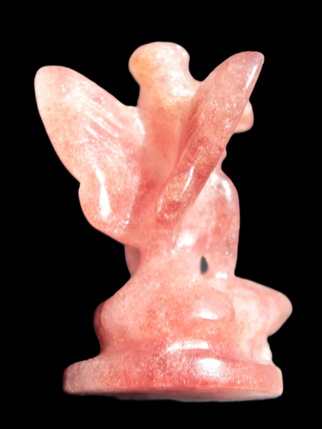 Strawberry Arusha Quartz hand-carved flower faerie 66g Rocks and Things Store