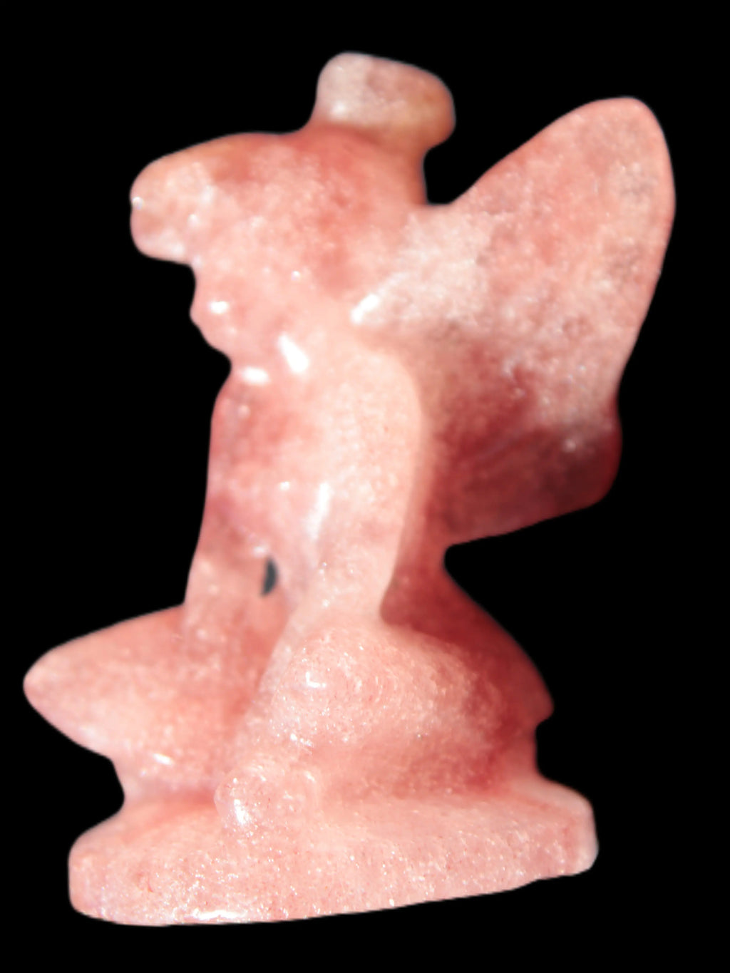 Strawberry Arusha Quartz hand-carved flower faerie 66g Rocks and Things Store