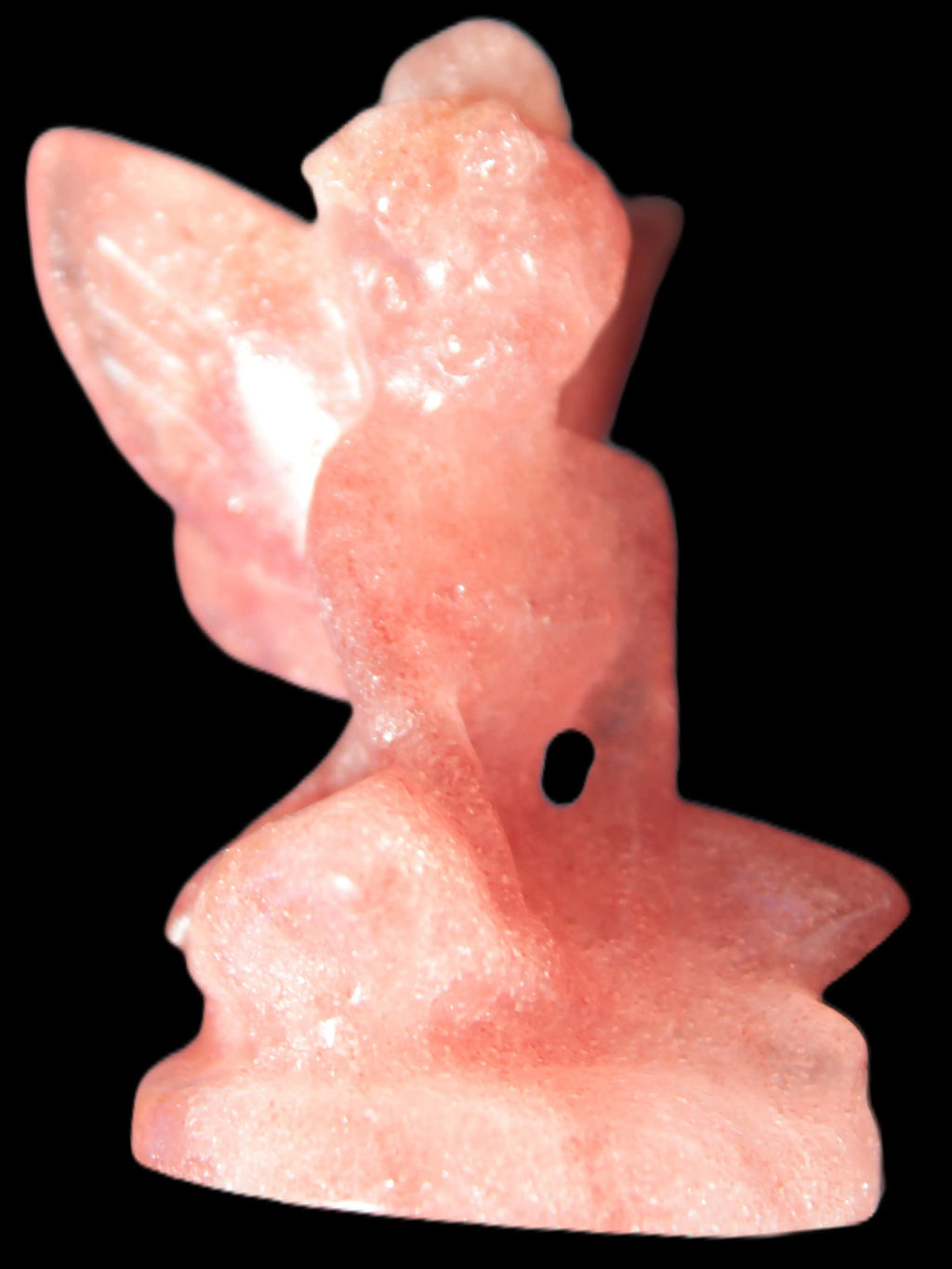 Strawberry Arusha Quartz hand-carved flower faerie 66g Rocks and Things Store
