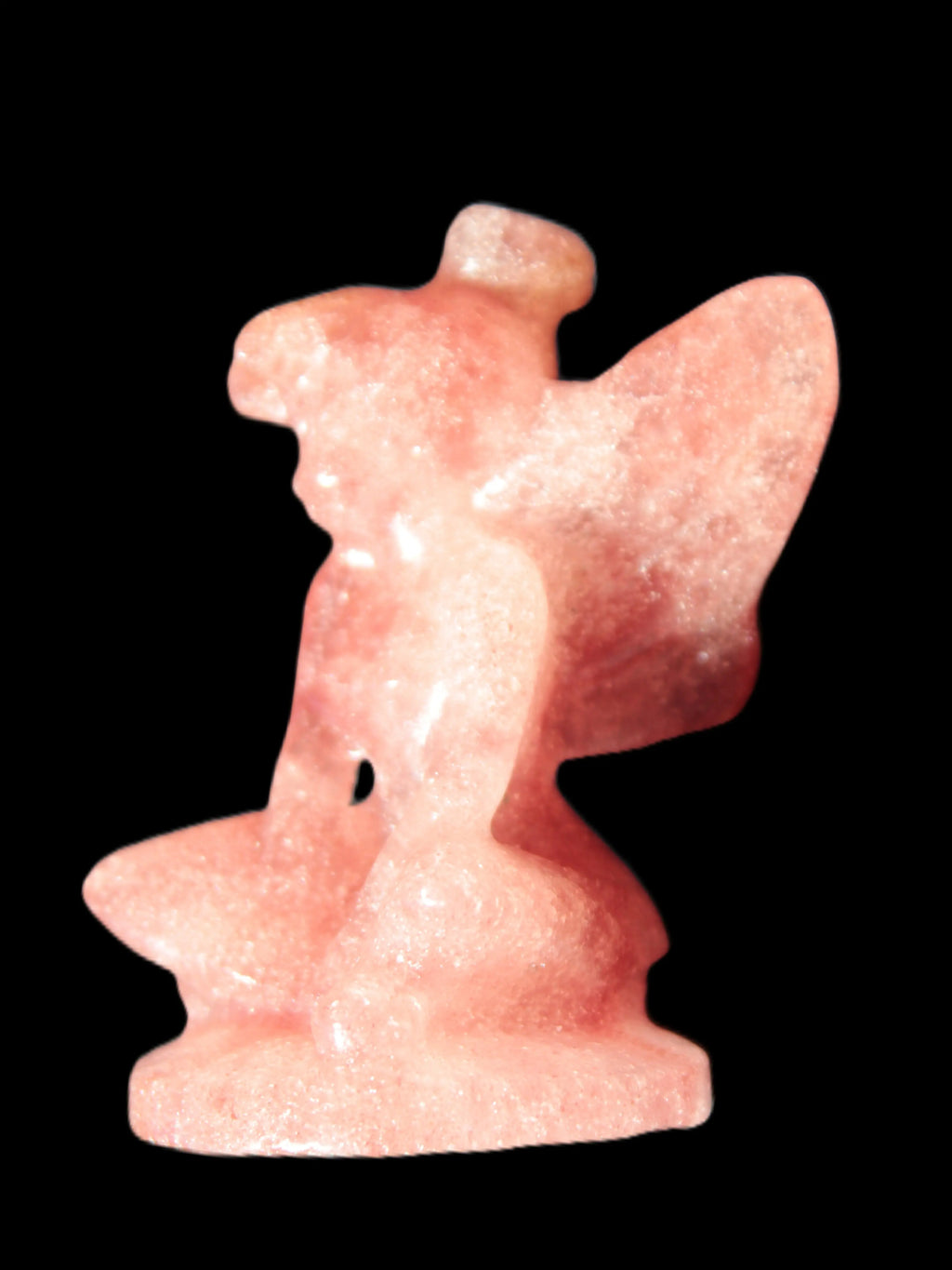 Strawberry Arusha Quartz hand-carved flower faerie 66g Rocks and Things Store