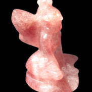 Strawberry Arusha Quartz hand-carved flower faerie 66g Rocks and Things Store
