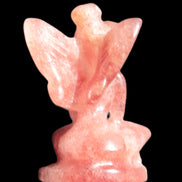 Strawberry Arusha Quartz hand-carved flower faerie 66g Rocks and Things Store