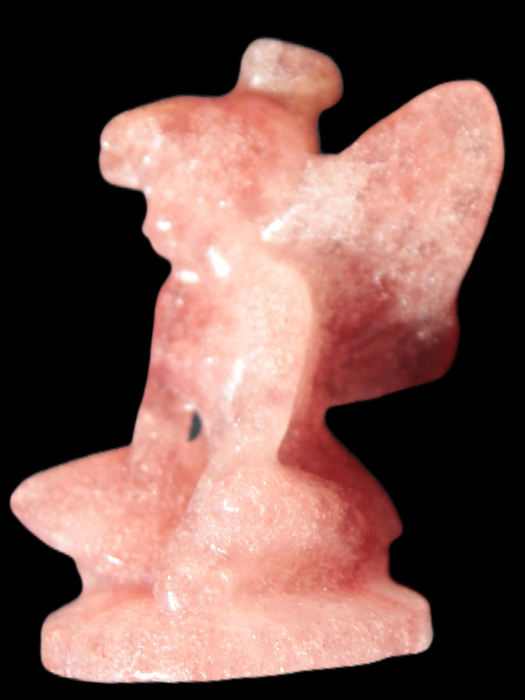 Strawberry Arusha Quartz hand-carved flower faerie 66g Rocks and Things Store