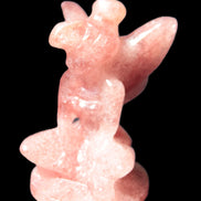 Strawberry Arusha Quartz hand-carved flower faerie 66g Rocks and Things Store