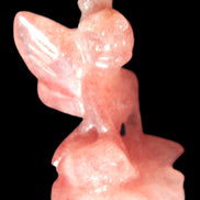Strawberry Arusha Quartz hand-carved flower faerie 66g Rocks and Things Store