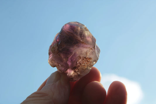 Super Seven Amethyst elestial crystal 39g Rocks and Things