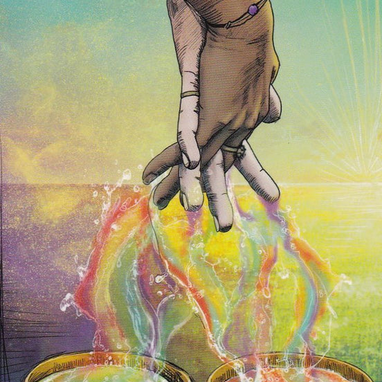 The Light Seer's Tarot: A 78-Card Deck and Guidebook in sunlight - Rocks and Things Store