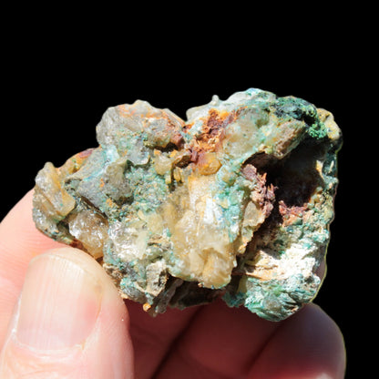 Terminated Cerussite crystal with Chrysocolla 58g Rocks and Things