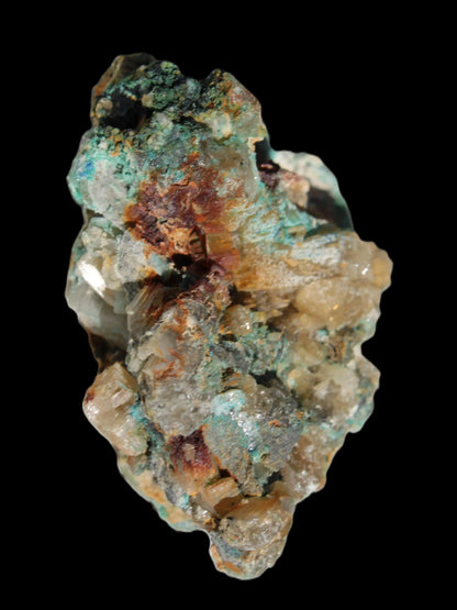 Terminated Cerussite crystal with Chrysocolla 58g Rocks and Things