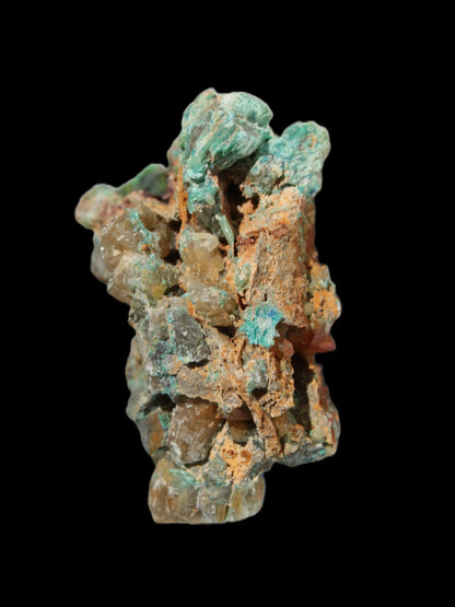 Terminated Cerussite crystal with Chrysocolla 58g Rocks and Things