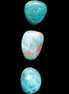 Three Blue Apatite polished stones 20-22g Rocks and Things