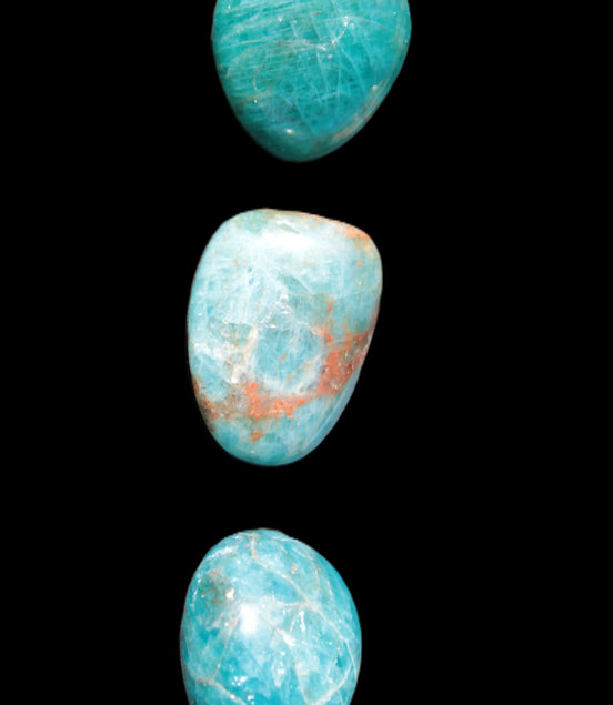 Three Blue Apatite polished stones 20-22g Rocks and Things