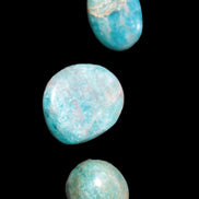 Three Blue Apatite polished stones 20-22g Rocks and Things