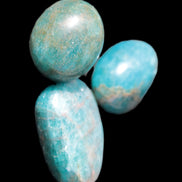 Three Blue Apatite polished stones 20-22g Rocks and Things