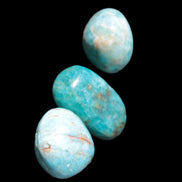 Three Blue Apatite polished stones 20-22g Rocks and Things