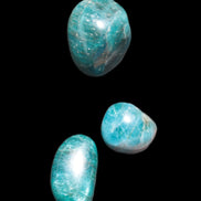 Three Blue Apatite polished stones 20-22g Rocks and Things