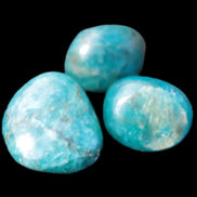 Three Blue Apatite polished stones 20-22g Rocks and Things