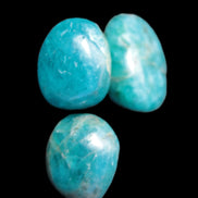 Three Blue Apatite polished stones 20-22g Rocks and Things