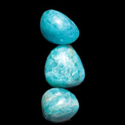 Three Blue Apatite polished stones 20-22g Rocks and Things Store