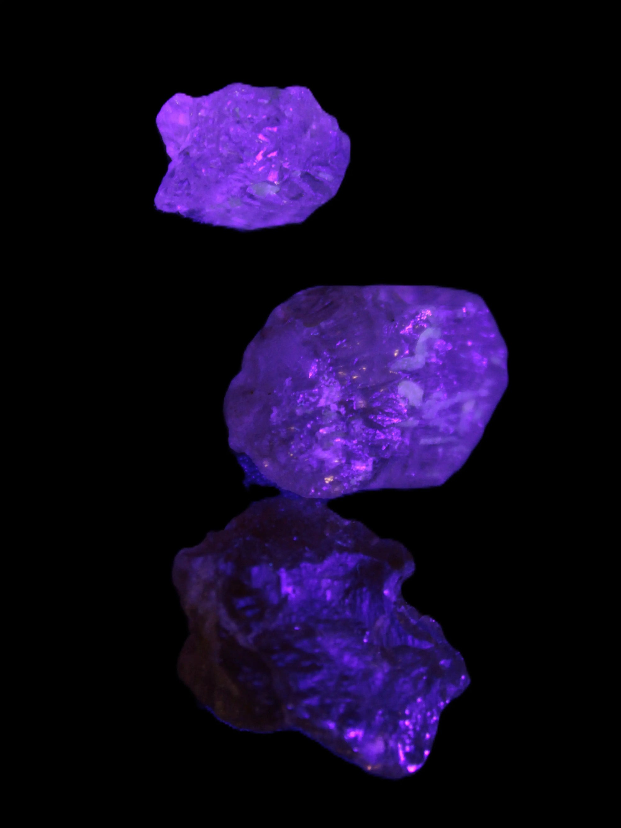 Three Brandy Topaz natural crystals from Skardu, Pakistan 7.7-8.5g Rocks and Things Store