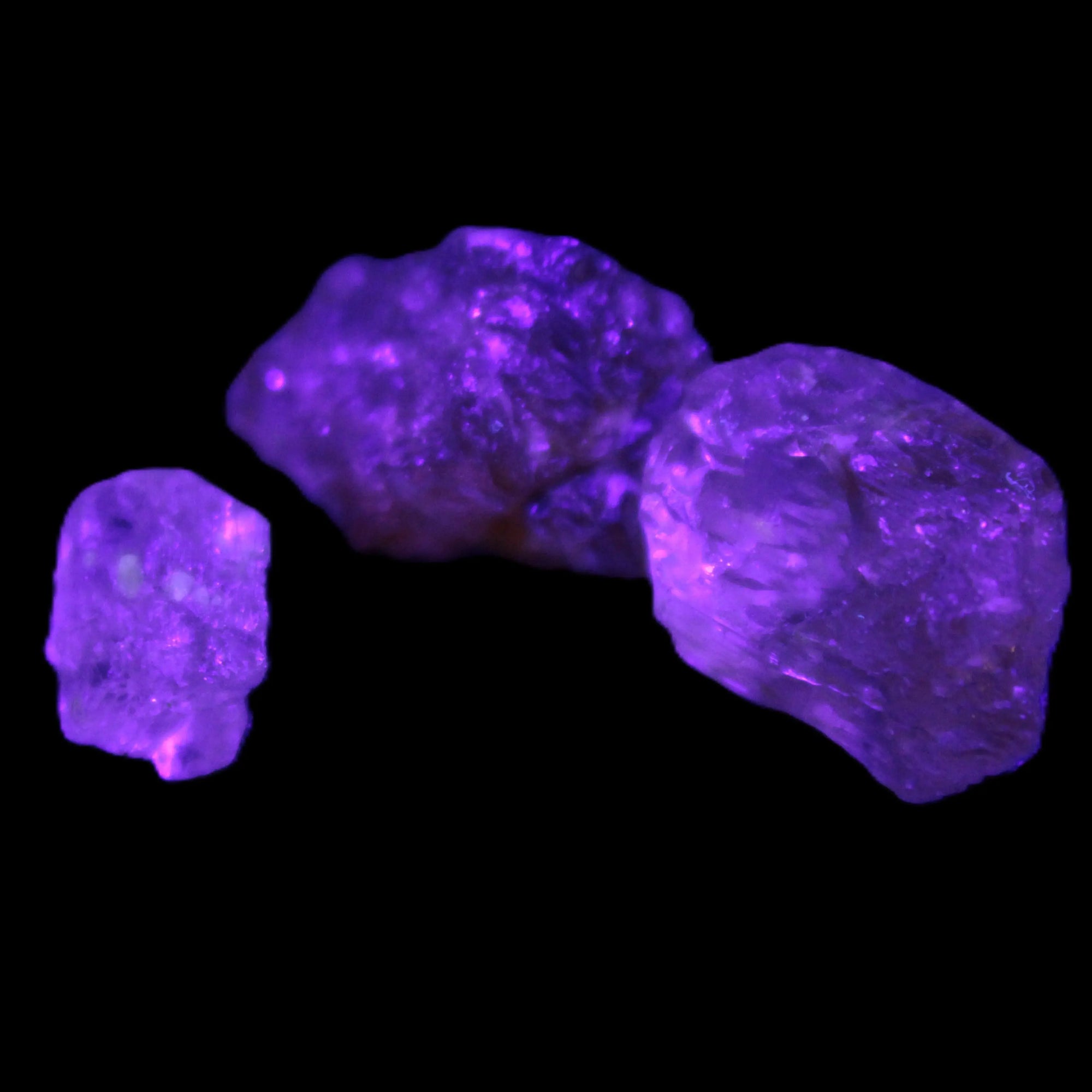 Three Brandy Topaz natural crystals from Skardu, Pakistan 7.7-8.5g Rocks and Things Store