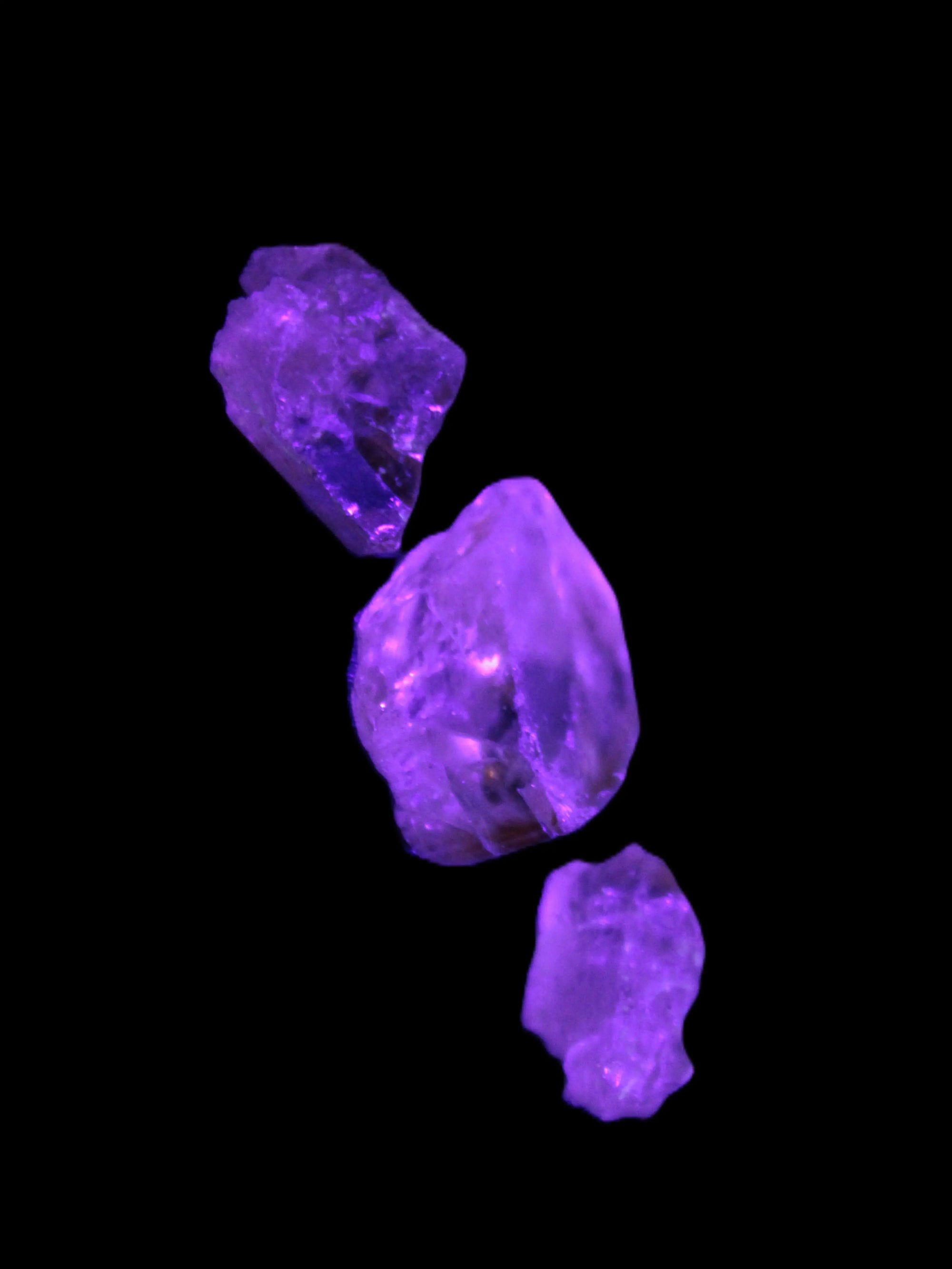 Three Brandy Topaz natural crystals from Skardu, Pakistan 7.7-8.5g Rocks and Things Store