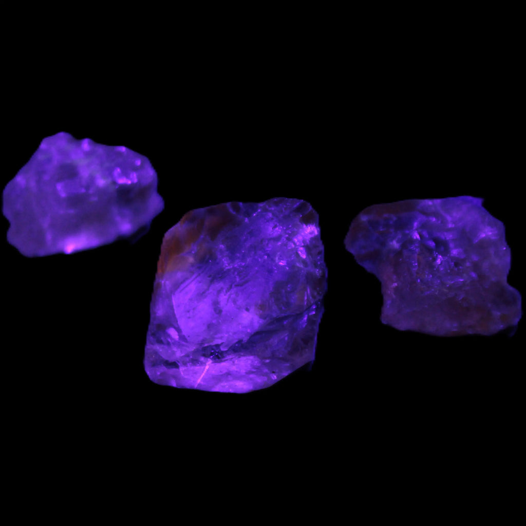 Three Brandy Topaz natural crystals from Skardu, Pakistan 7.7-8.5g Rocks and Things Store