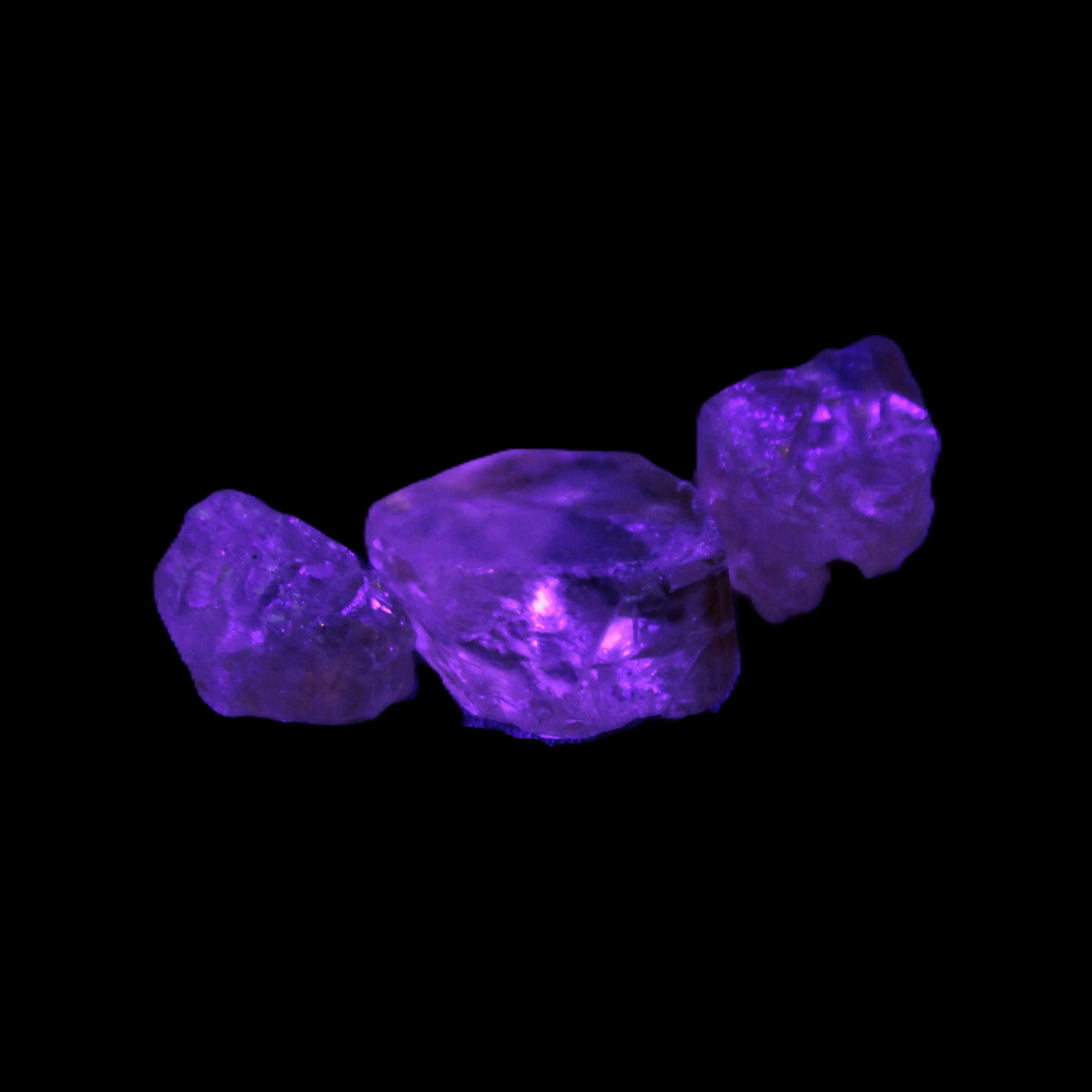 Three Brandy Topaz natural crystals from Skardu, Pakistan 7.7-8.5g Rocks and Things Store